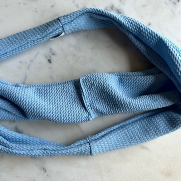 SHEIN Light Blue Textured Bikini Set Size Small - Picture 15 of 15